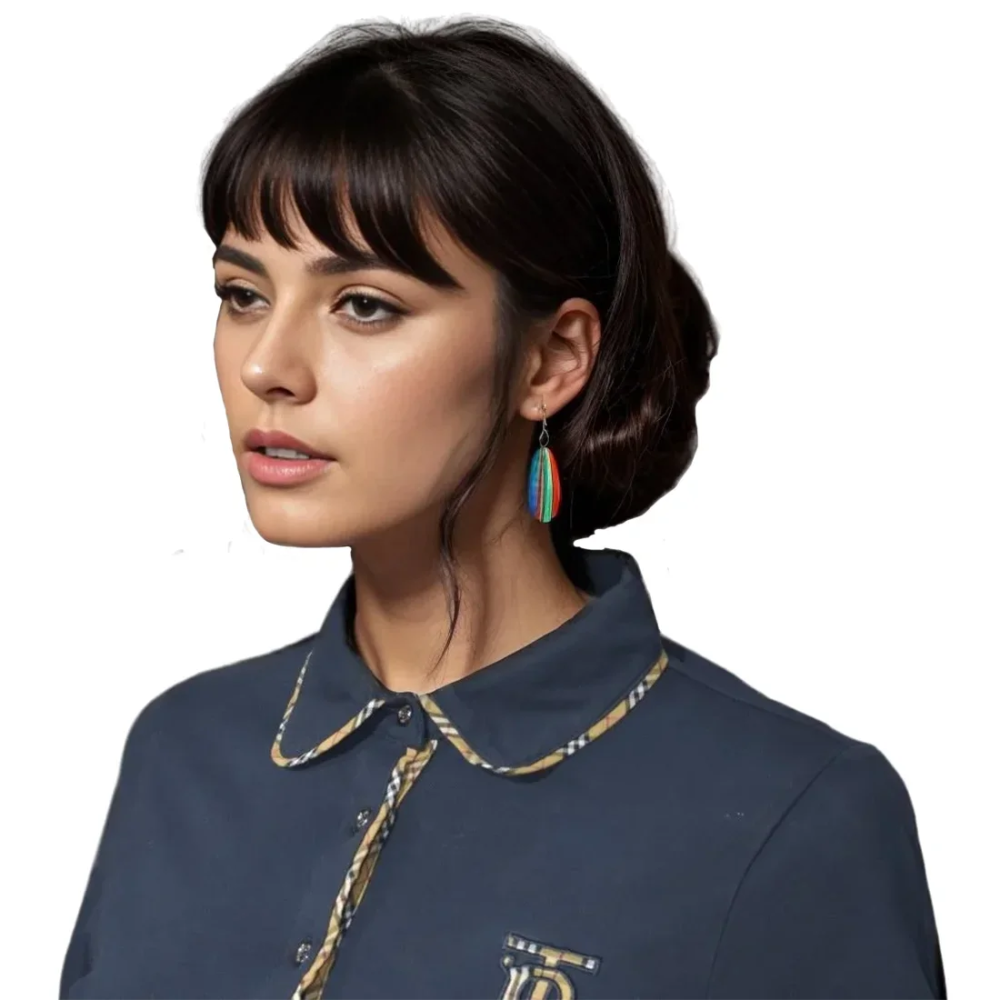 Burberry Blue Premium Quality Dress-thumb-1