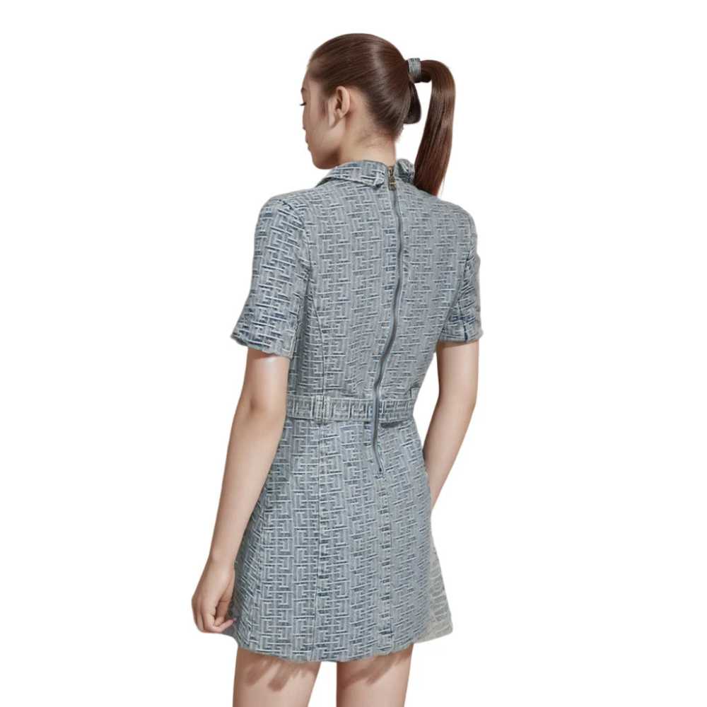 Balmain Blue Premium Quality Dress-thumb-2