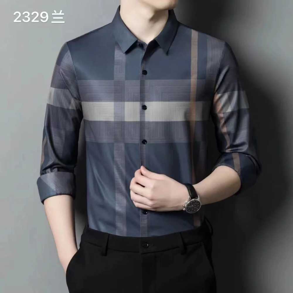 Burberry Checked Green Premium Quality Formal Shirt-3