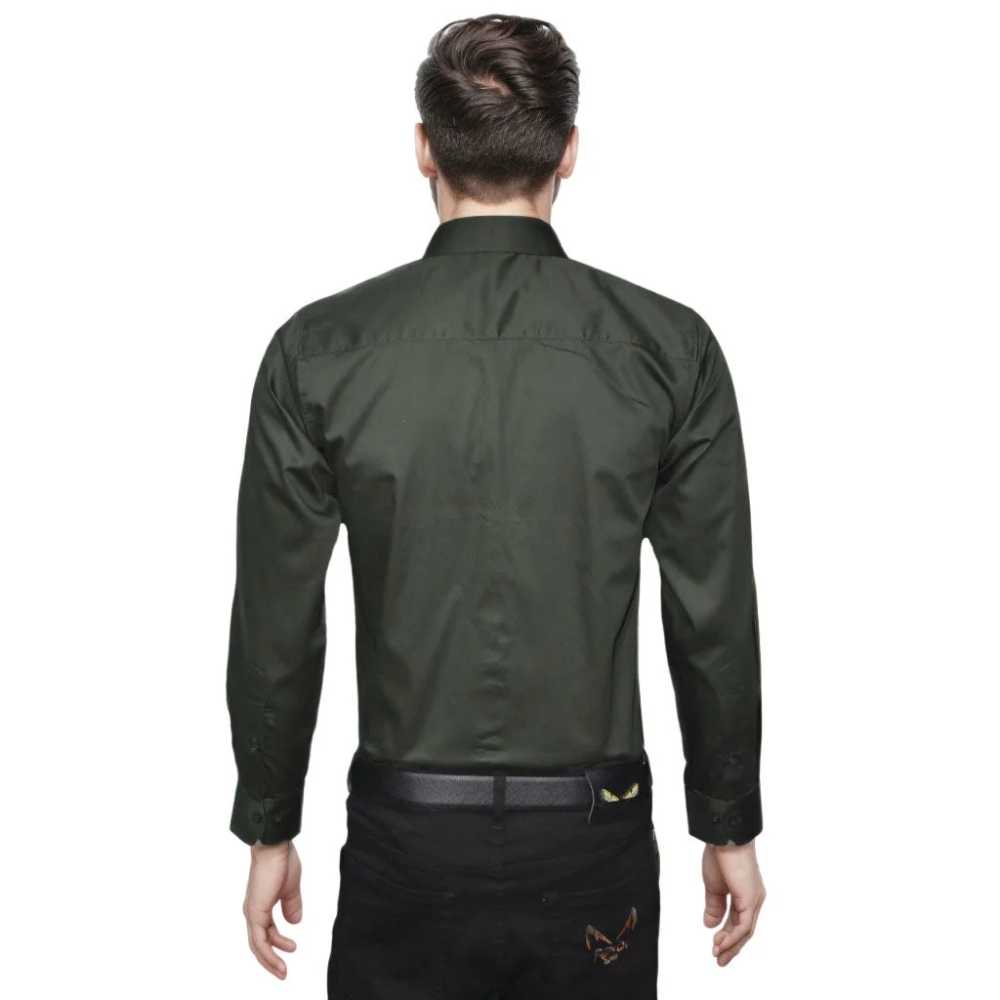 Balmain Green Premium Quality Long Sleeve Shirt-thumb-1