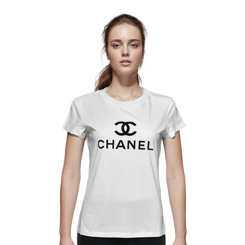 Chanel White Premium Quality Women T-shirt