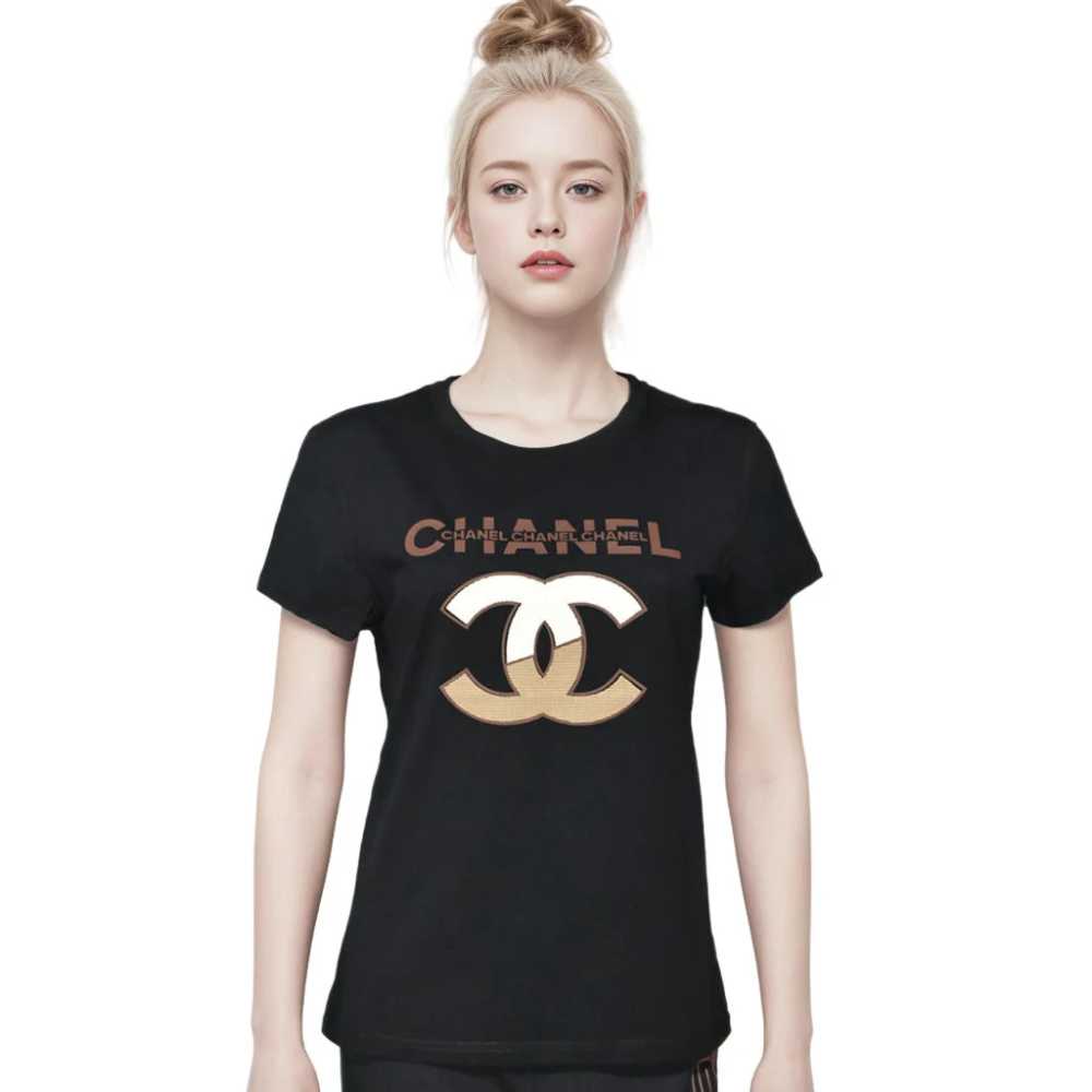 Chanel Black Premium Quality Women T-shirt