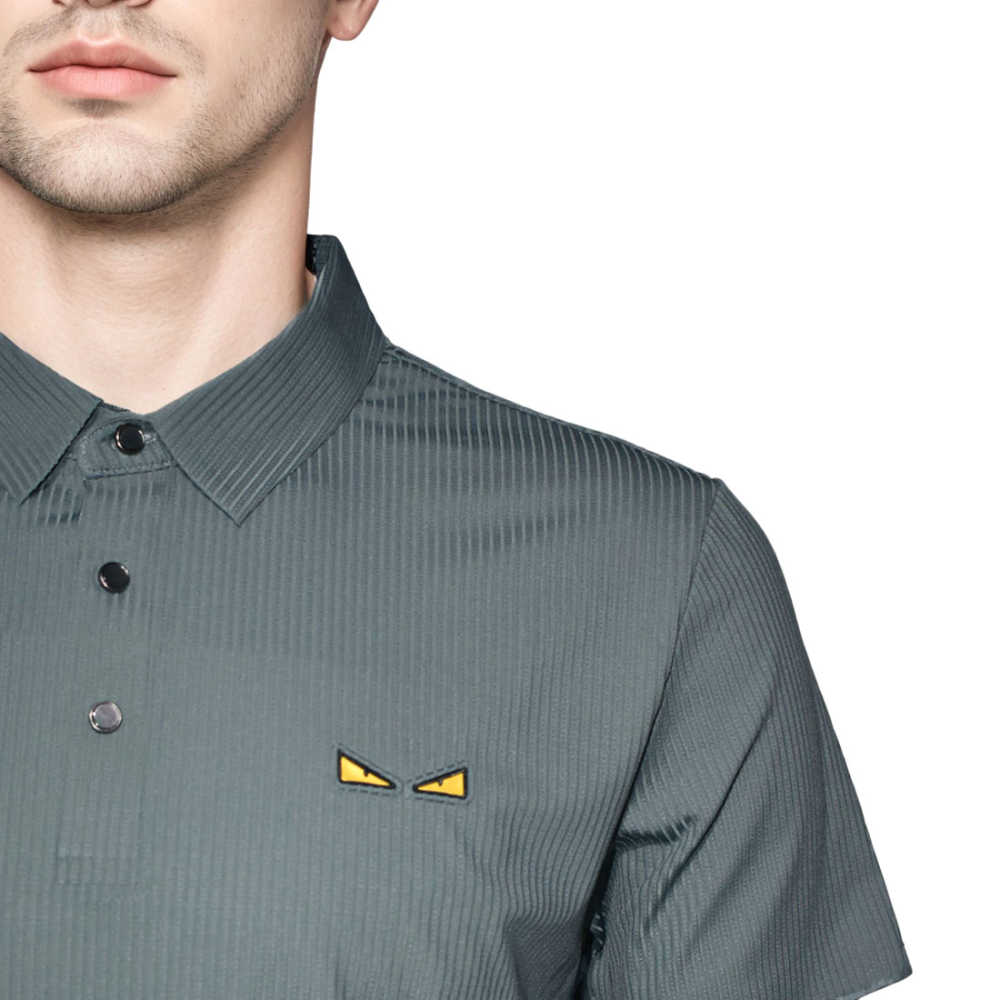 Fendi Green Premium Quality Polo T-shirt-thumb-4