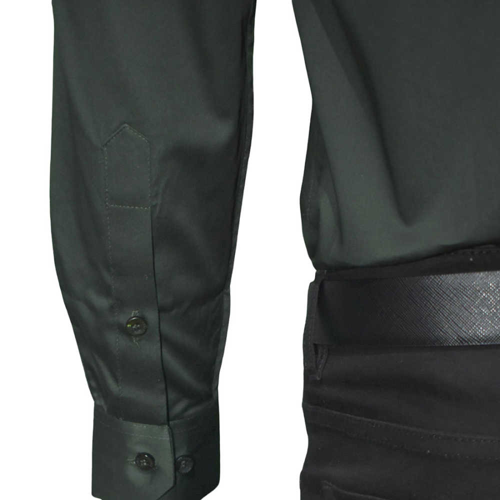 Versace Green V-Emblem Shirt-thumb-4