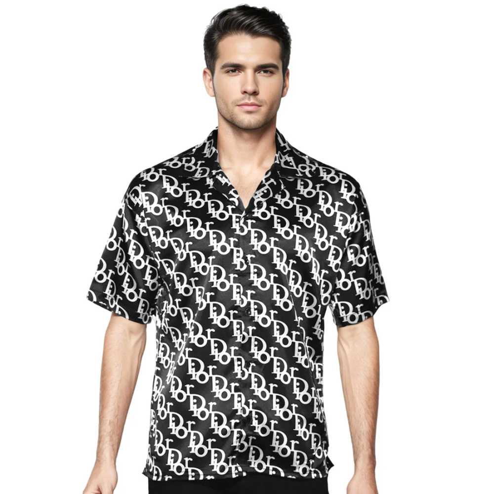 Dior White Premium Quality Logo Printed Shirt