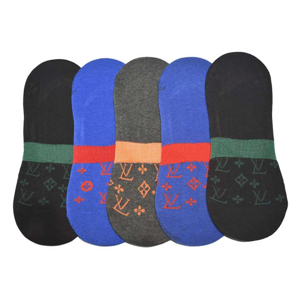 Louis Vuitton Monogram No Show Premium Socks-thumb-1