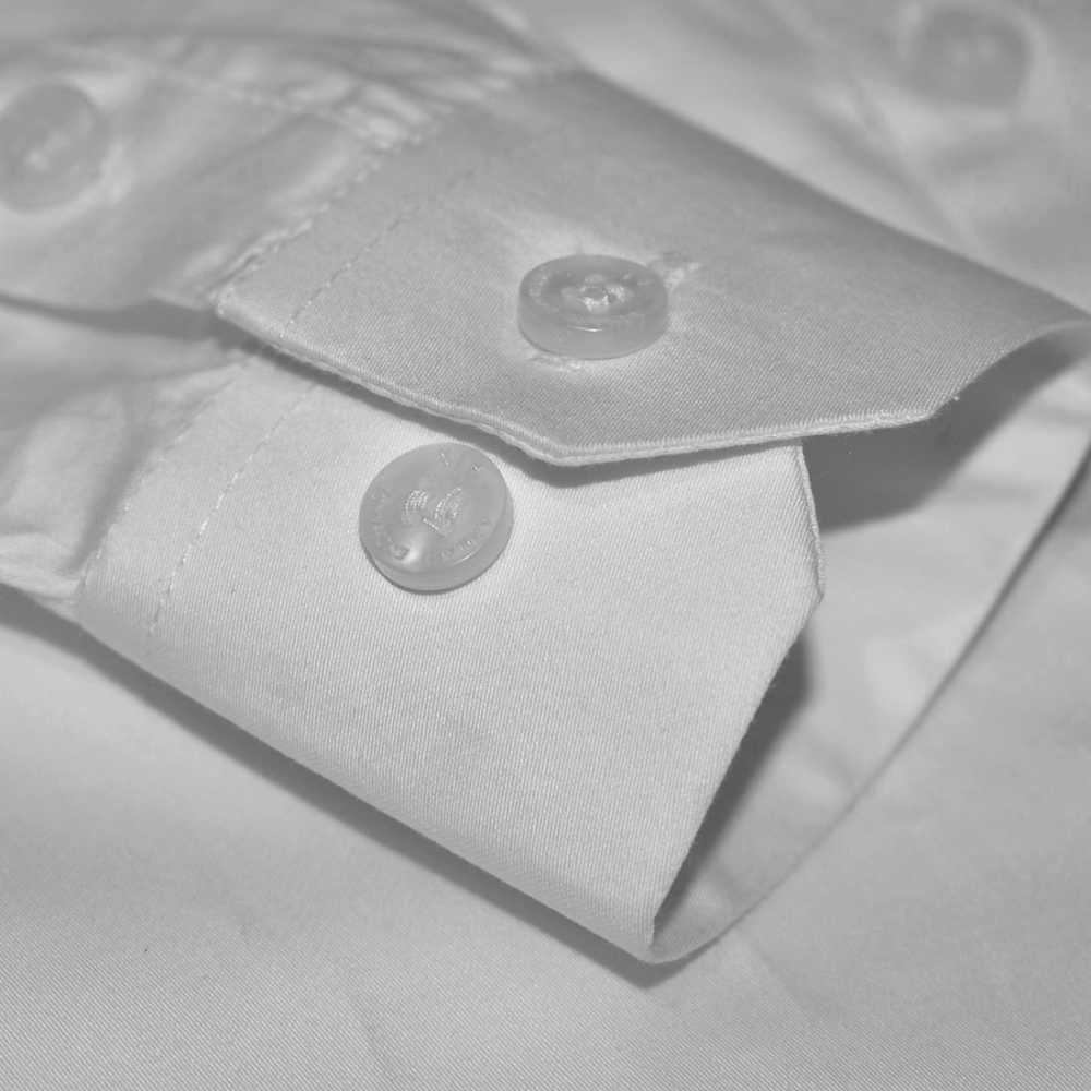 Armani Exchange White Premium Logo Print Kids Shirt-thumb-5