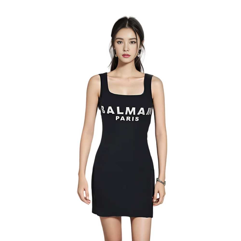 Balmain Paris Black Premium Quality Dress-0