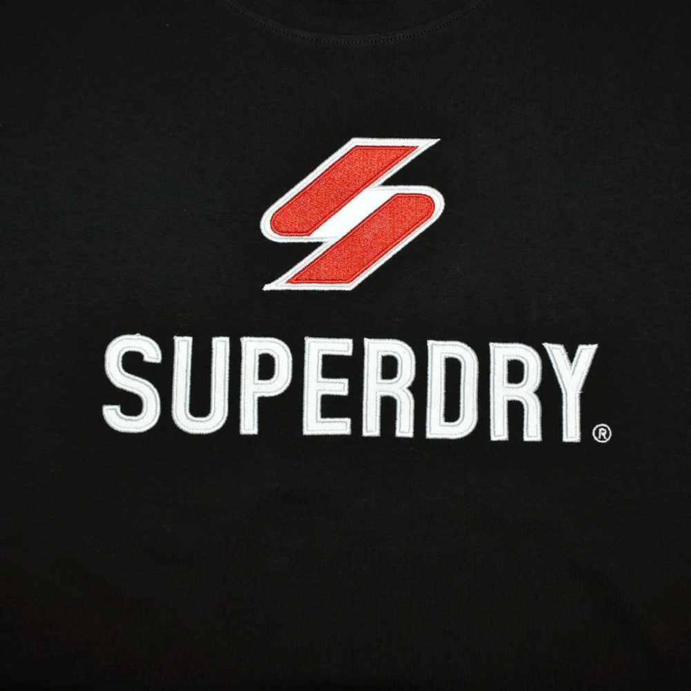 Superdry Black Premium Quality Women T-shirt-3