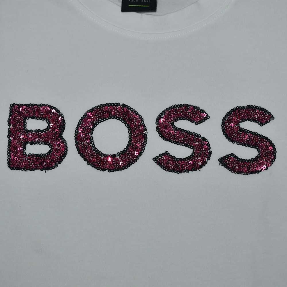 BOSS White Premium Quality Women T-shirt-3