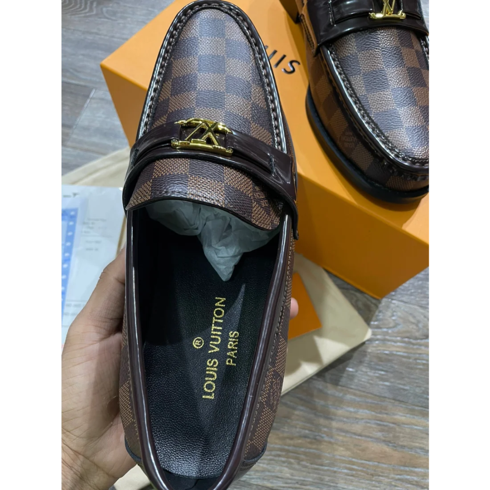 Louis Vuitton Brown Premium Quality Loafers-2