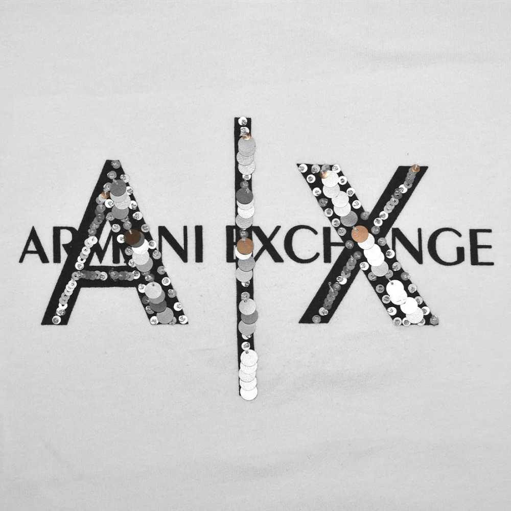 Armani Exchange White Premium Quality Women T-shirt-3