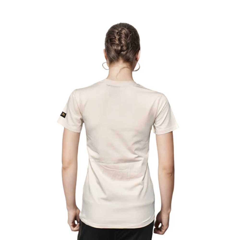 Superdry Cream Premium Quality Women T-shirt-1