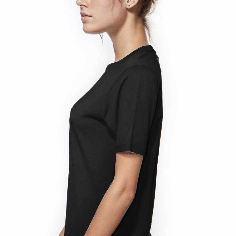 Armani Exchange Black Premium Quality Women T-shirt-2