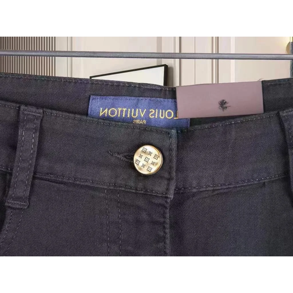 Louis Vuitton Black Premium Quality Jeans-5
