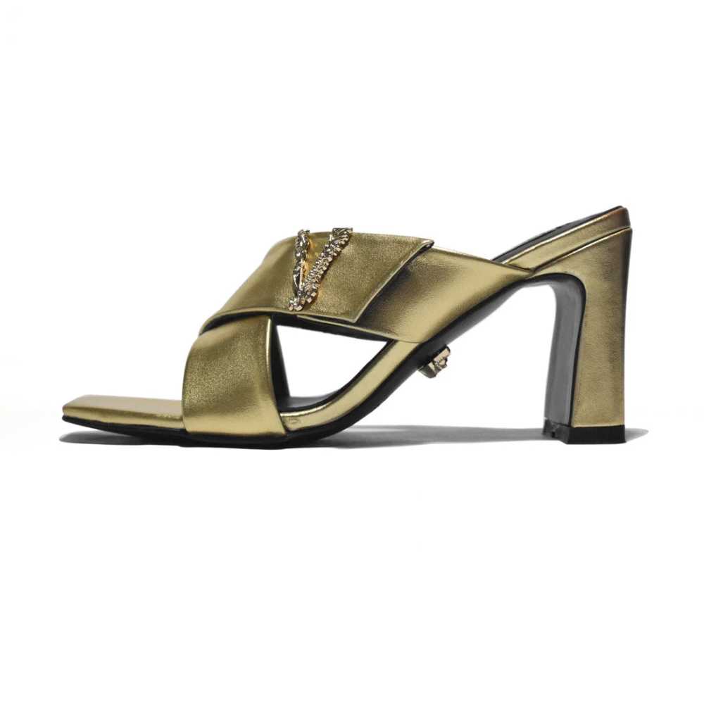 Versace Golden Premium Quality Heels Sandals-1