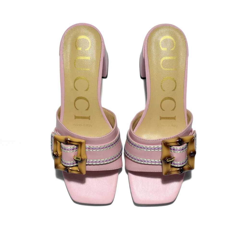 Gucci Pink Premium Quality Heels Sandals-5
