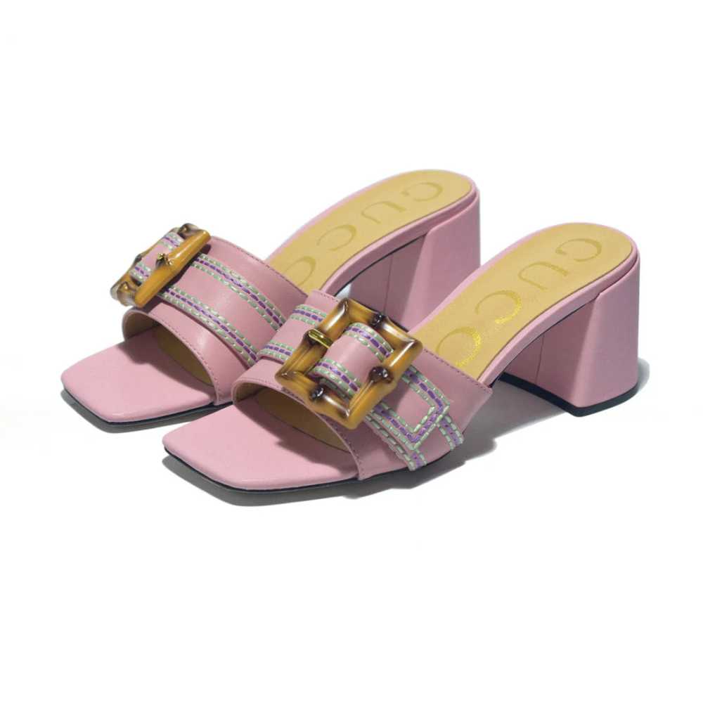 Gucci Pink Premium Quality Heels Sandals