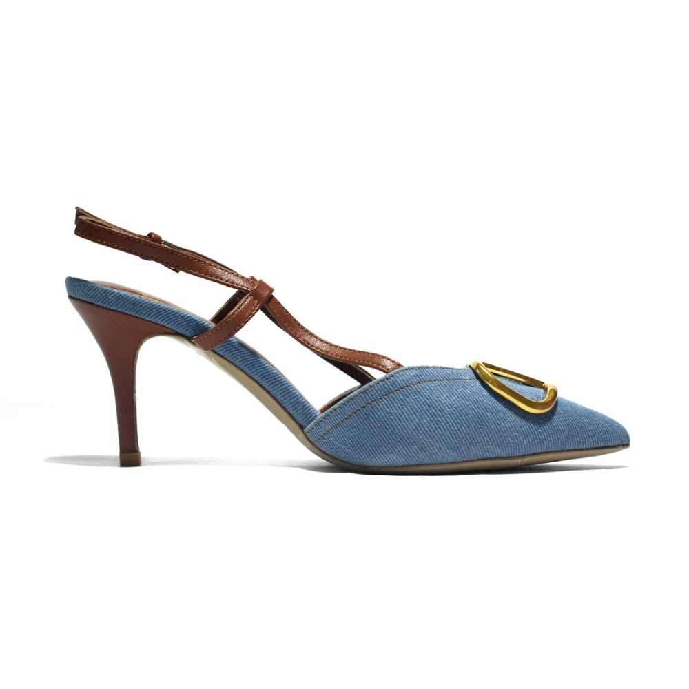 Valentino Sky Blue Premium Quality Heels Sandals-2
