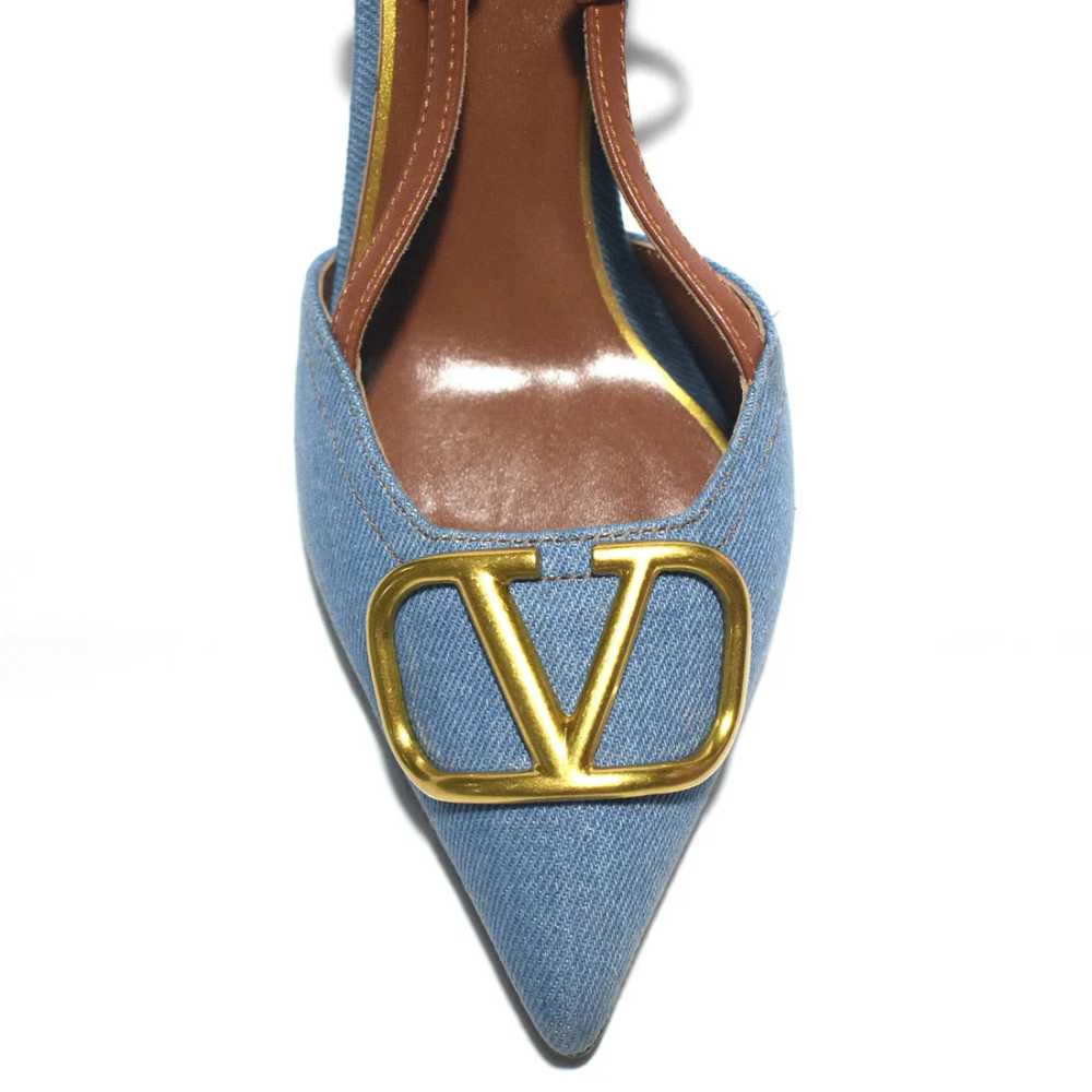 Valentino Sky Blue Premium Quality Heels Sandals-3
