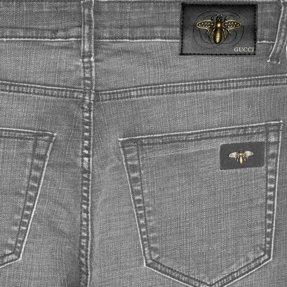 Gucci Grey Premium Quality Denim Jeans-3