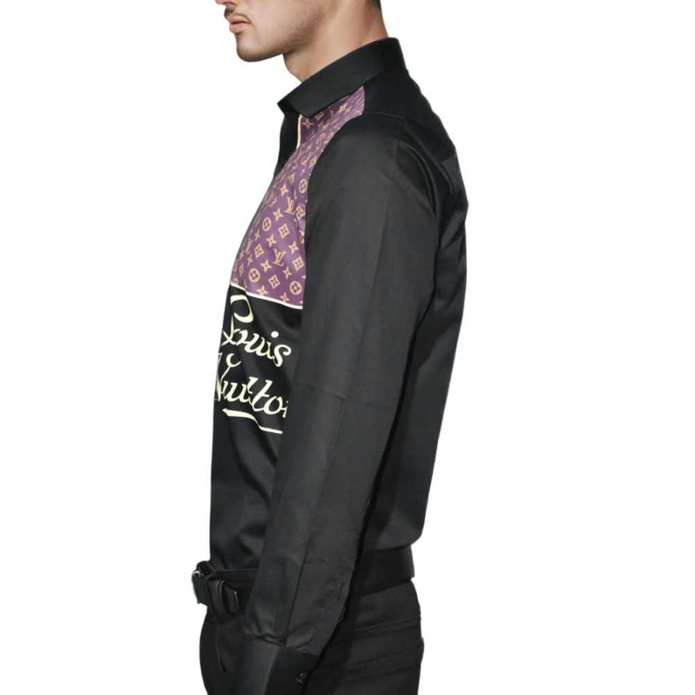 Louis Vuitton Black Premium Quality Men's Shirt-3