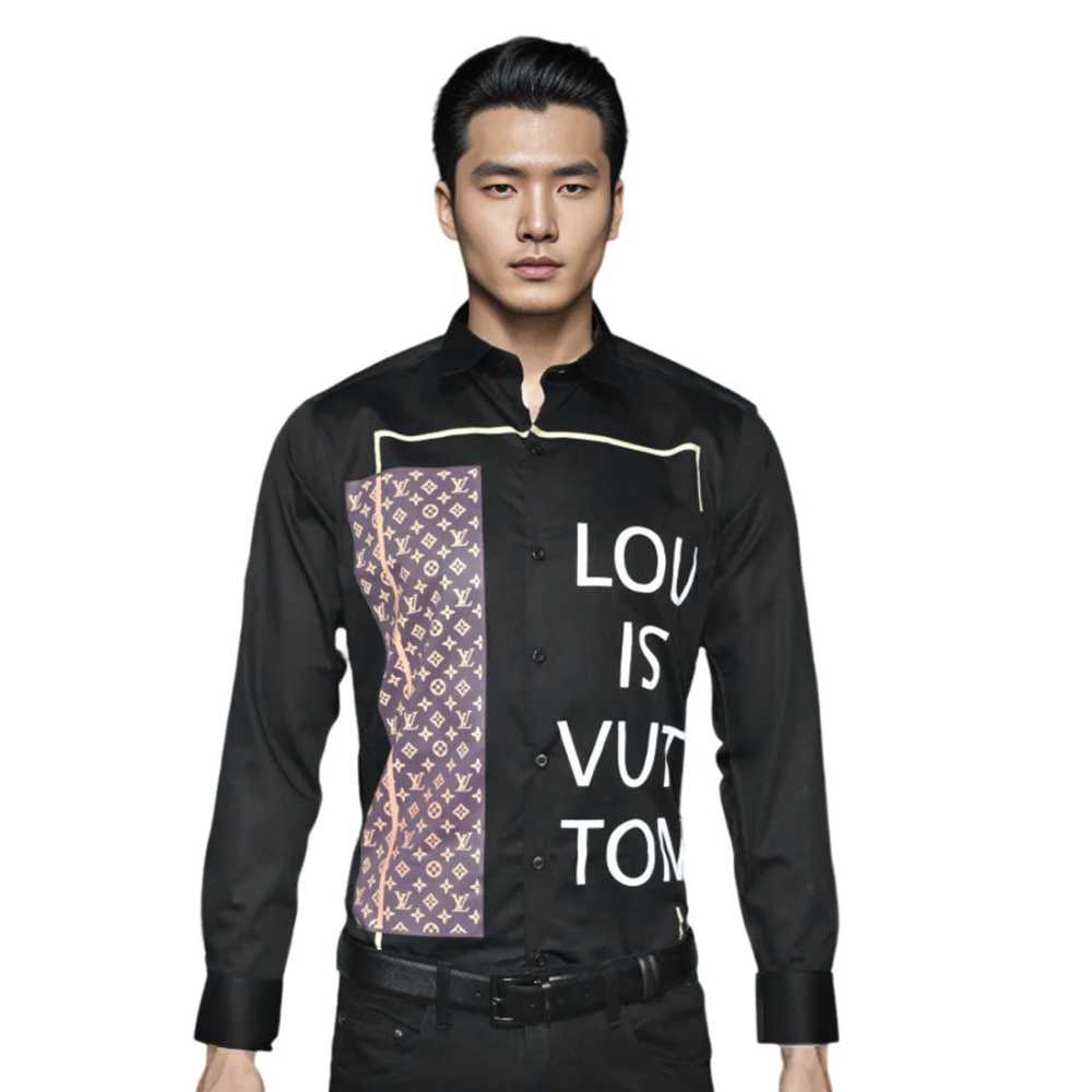 Louis Vuitton Black Premium Quality Men's Stylish Shirt