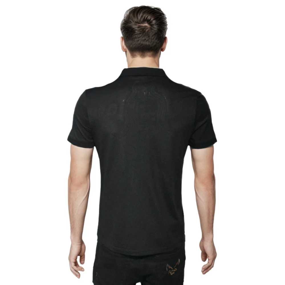Louis Vuitton Embroidery Logo Black Premium T-shirt-1