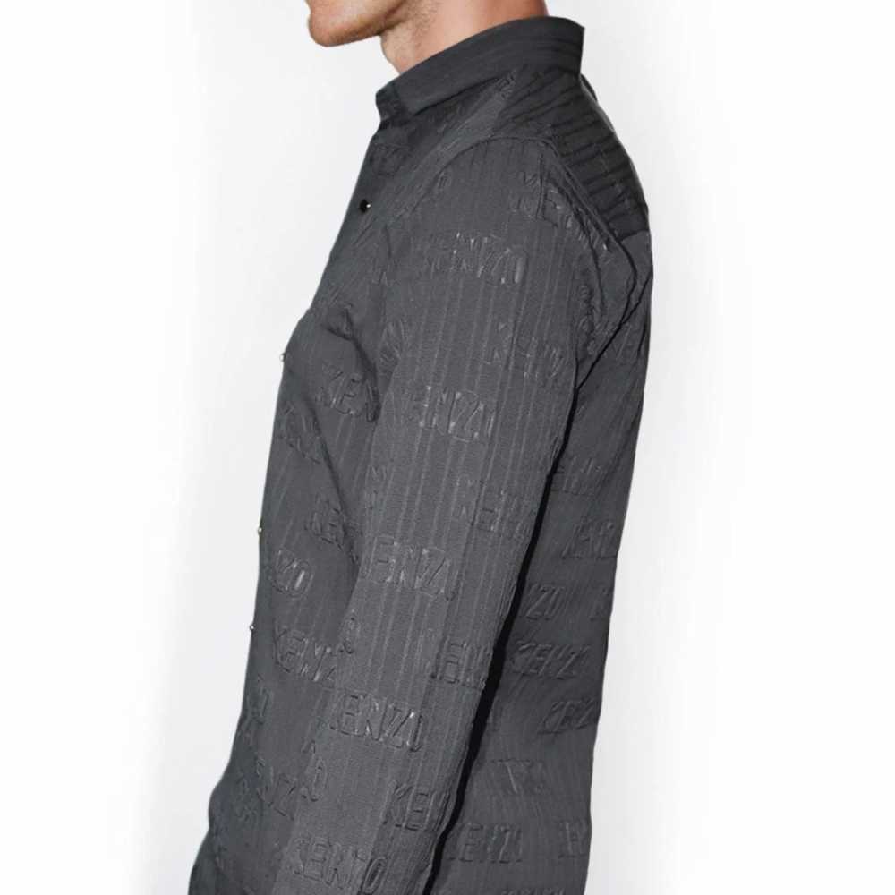 Kenzo Grey Premium Quality Designer Shirt-3