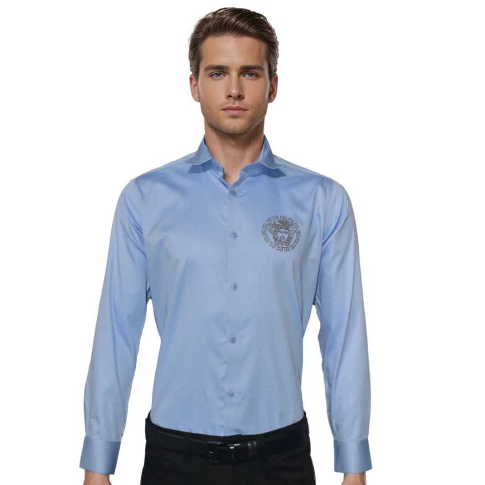 Versace Sky Blue Premium Quality Shirt