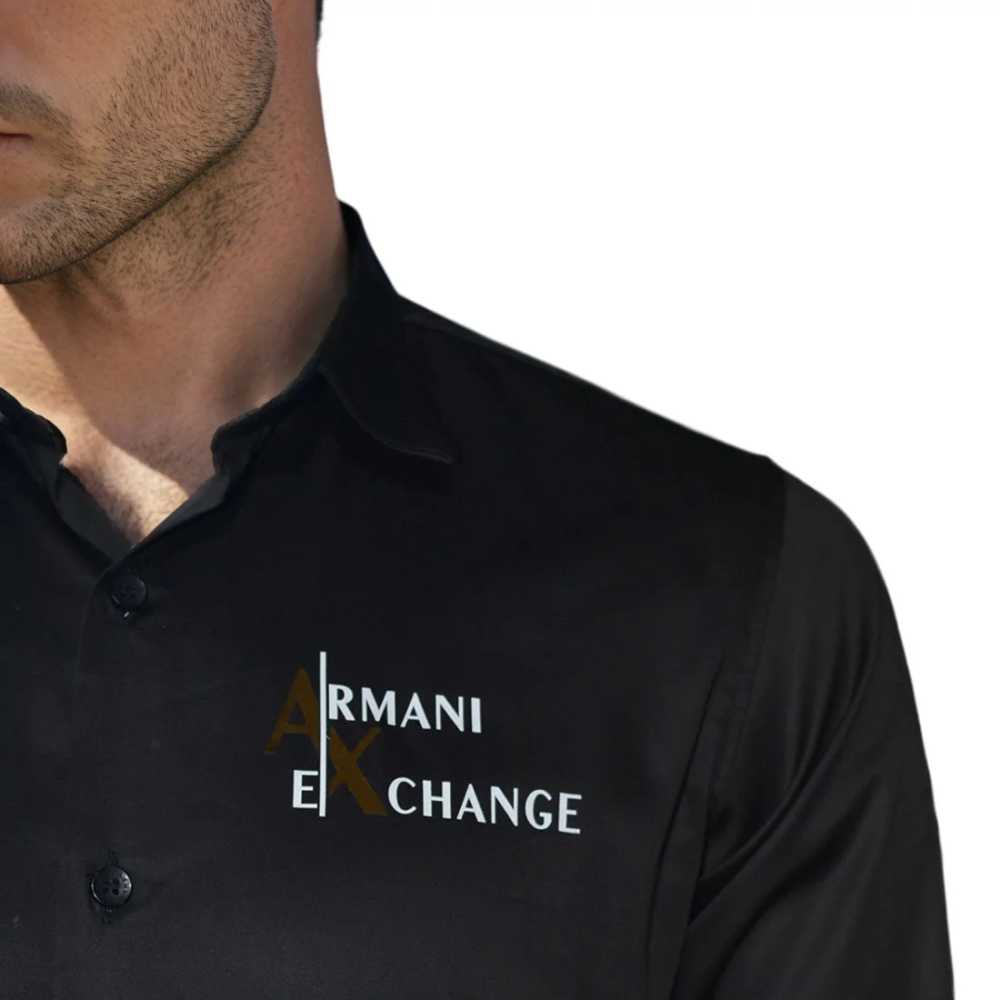 Armani Exchange Black Premium Quality Shirt-thumb-4