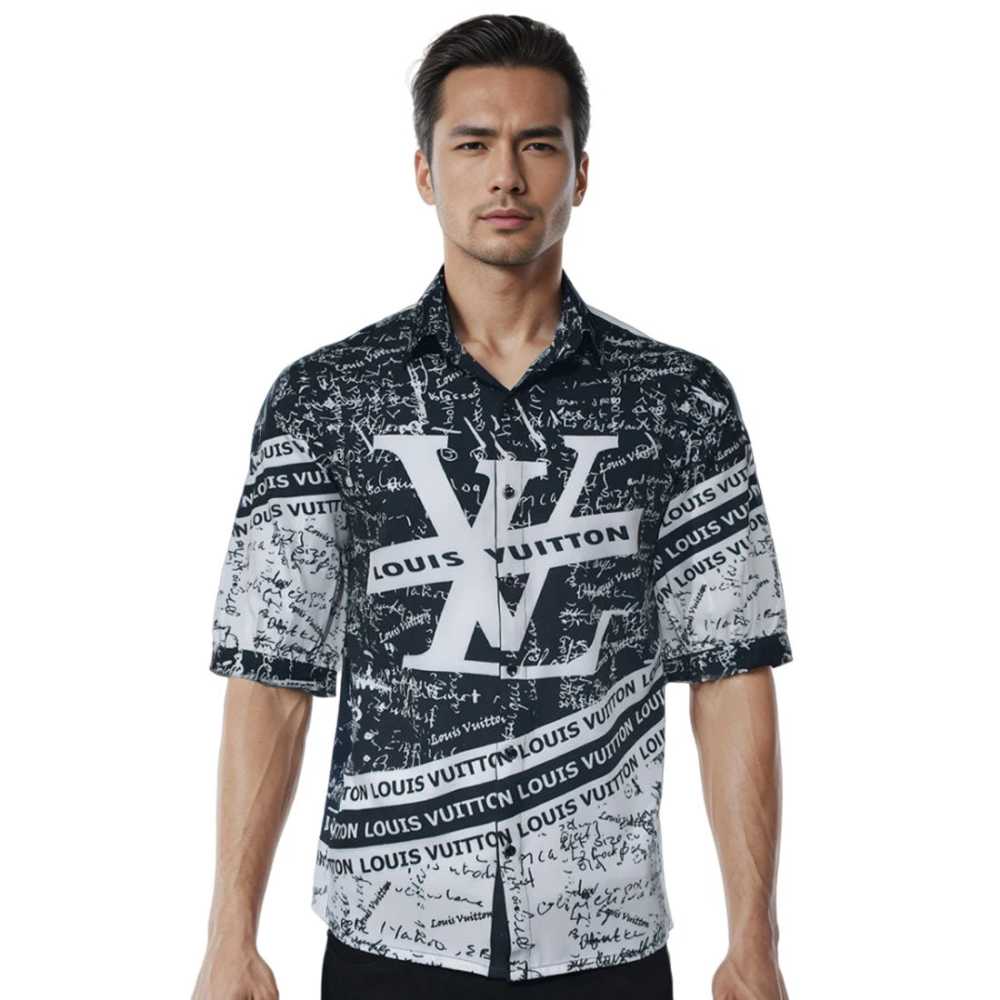Louis Vuitton Black Premium Quality Button Shirt-0