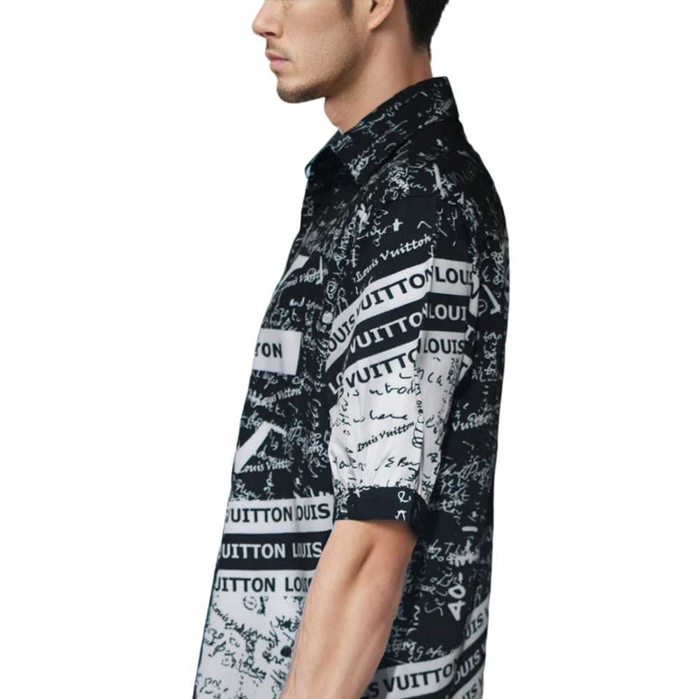 Louis Vuitton Black Premium Quality Button Shirt-3