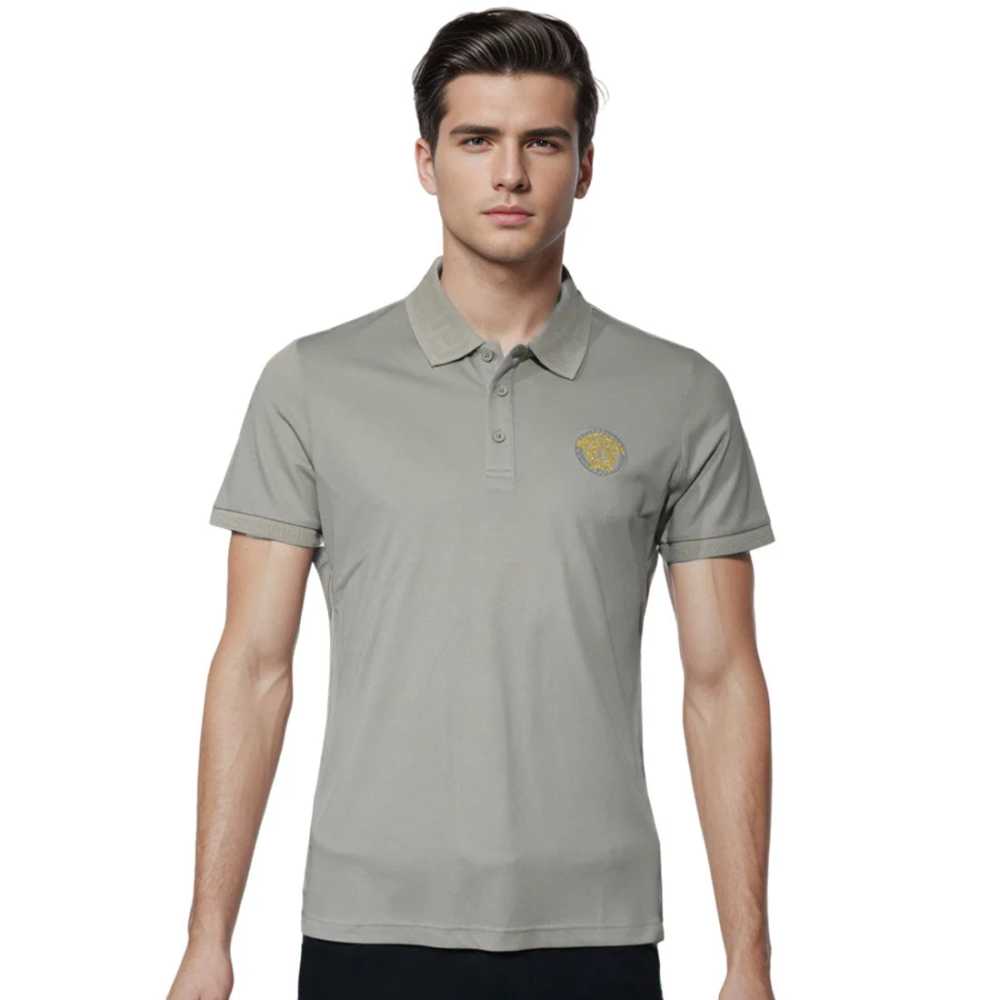 Versace Grey Premium Quality Polo T-shirt