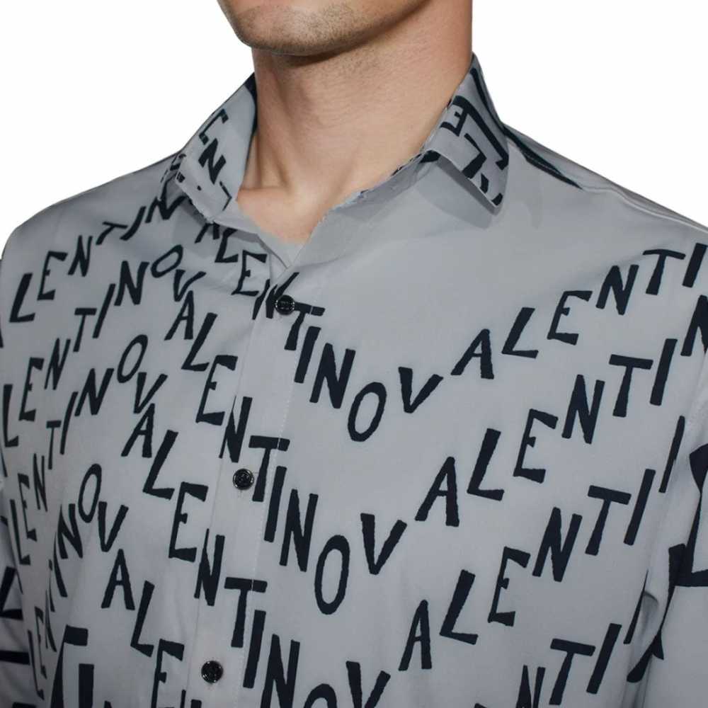 Valentino Printed White Premium Quality Shirt-2