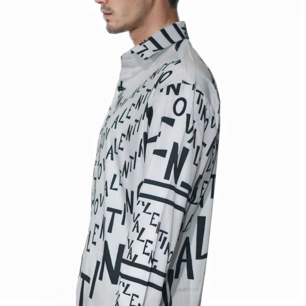 Valentino Printed White Premium Quality Shirt-3