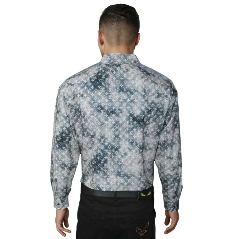 Louis Vuitton Green Premium Quality Designer Shirt-1