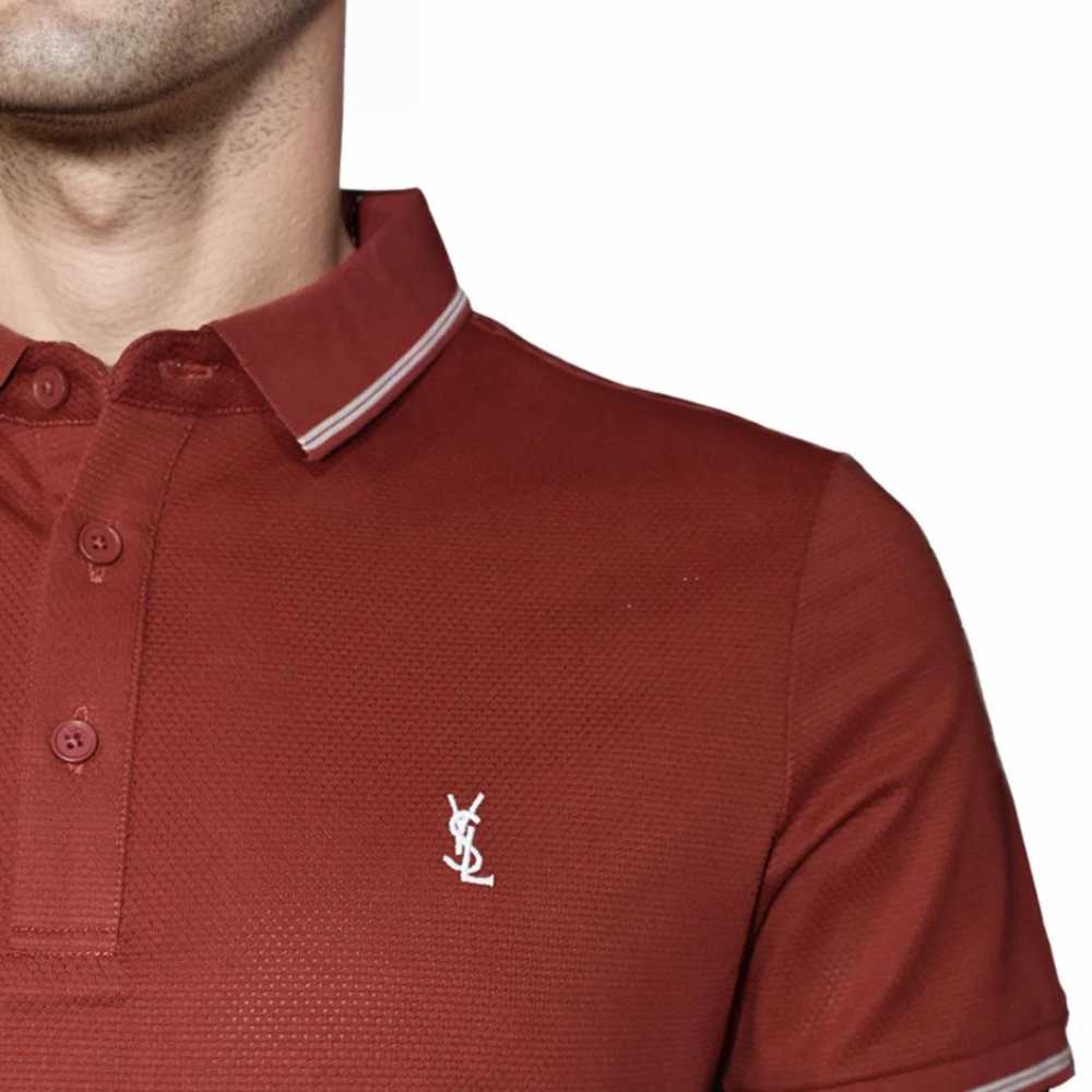 Saint Laurent Red Premium Quality T-shirt-thumb-4