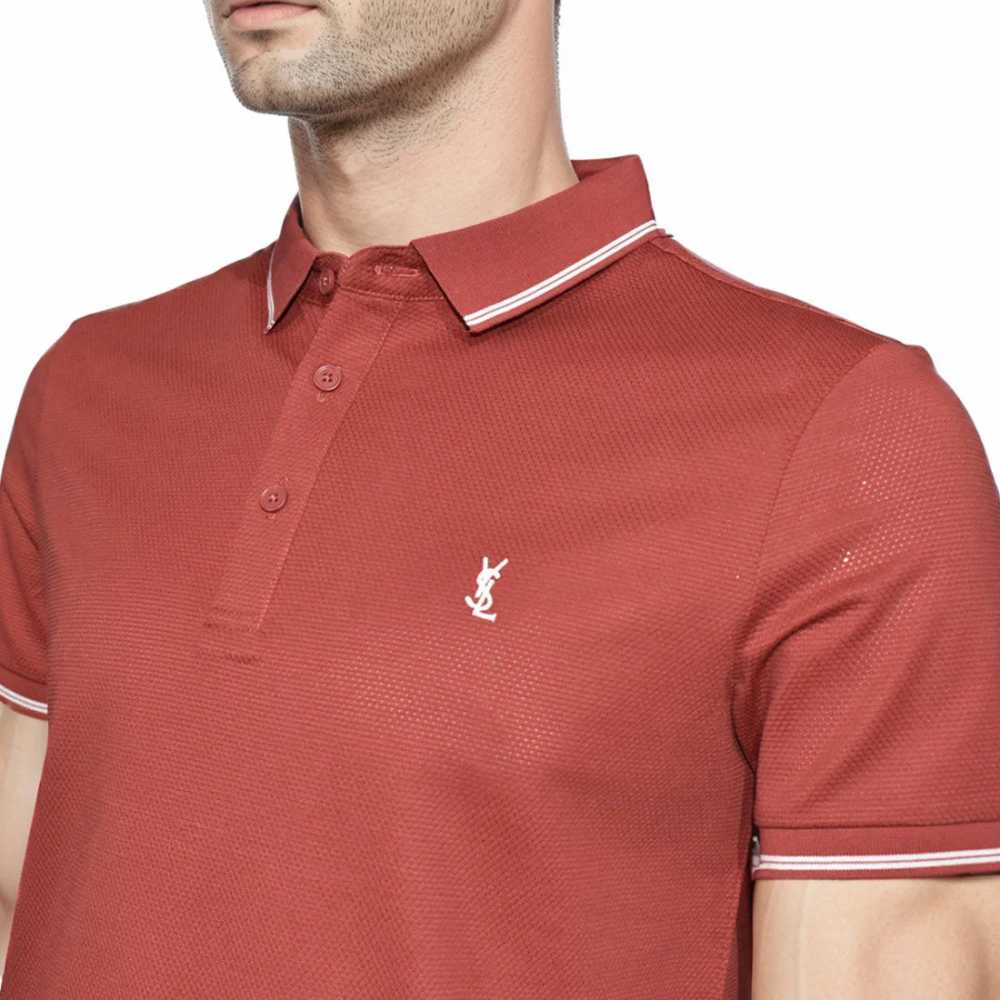 Saint Laurent Red Premium Quality T-shirt-thumb-2