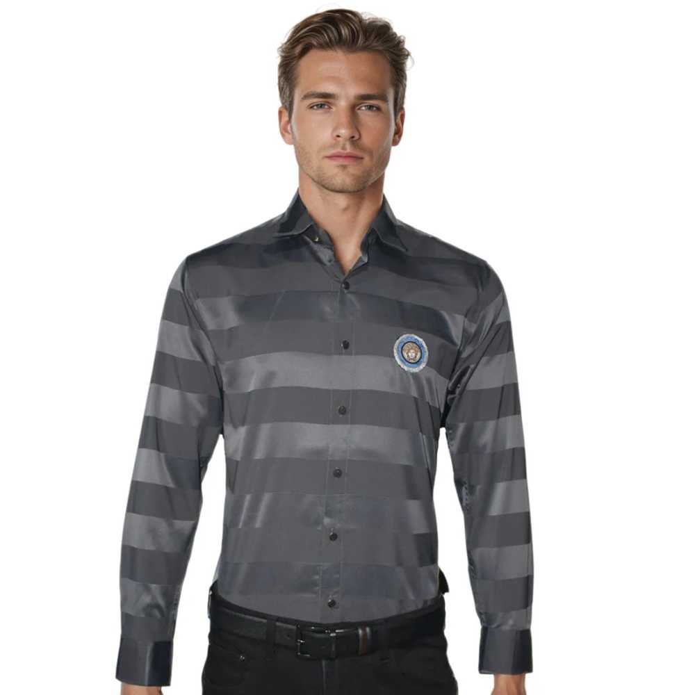 Versace Grey Premium Quality Designer Shirt