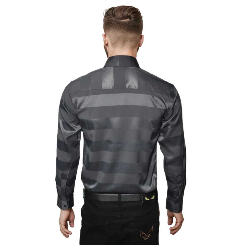 Versace Grey Premium Quality Designer Shirt-thumb-1