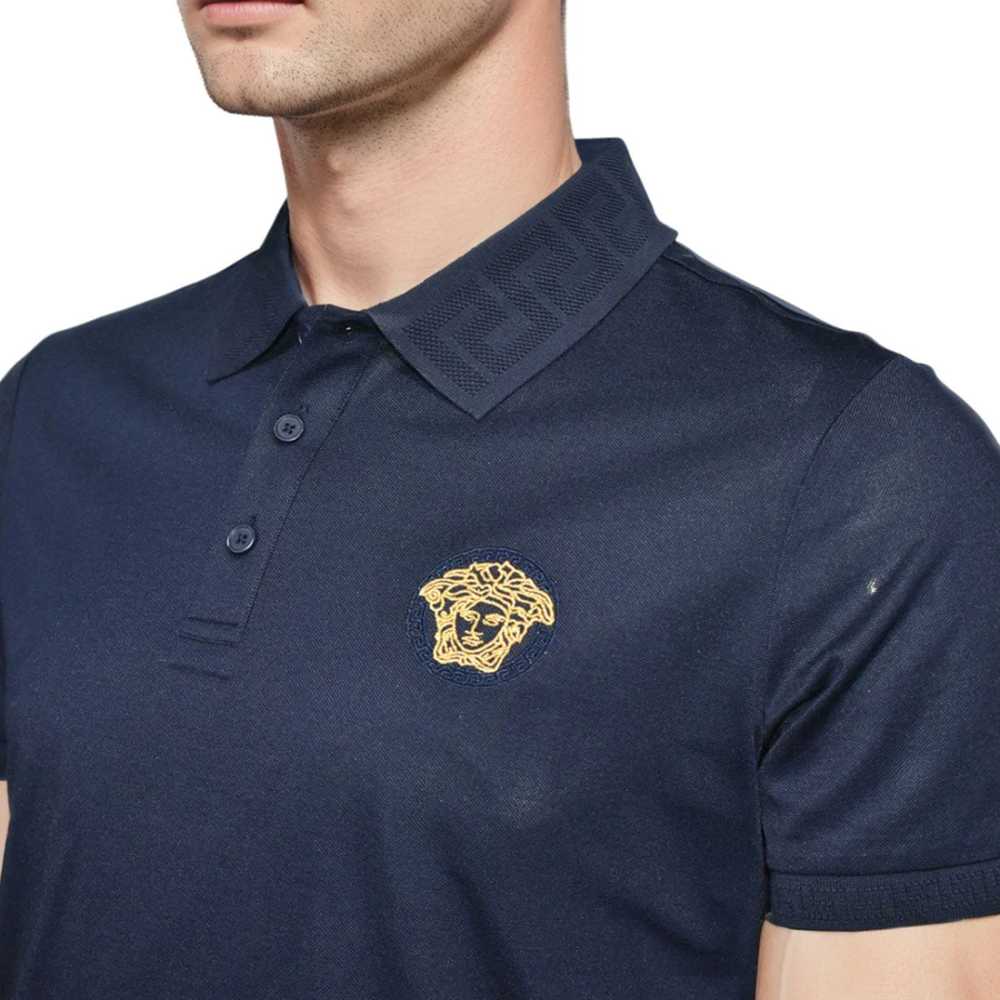 Versace Navy Blue Premium Quality Polo T-shirt-thumb-2