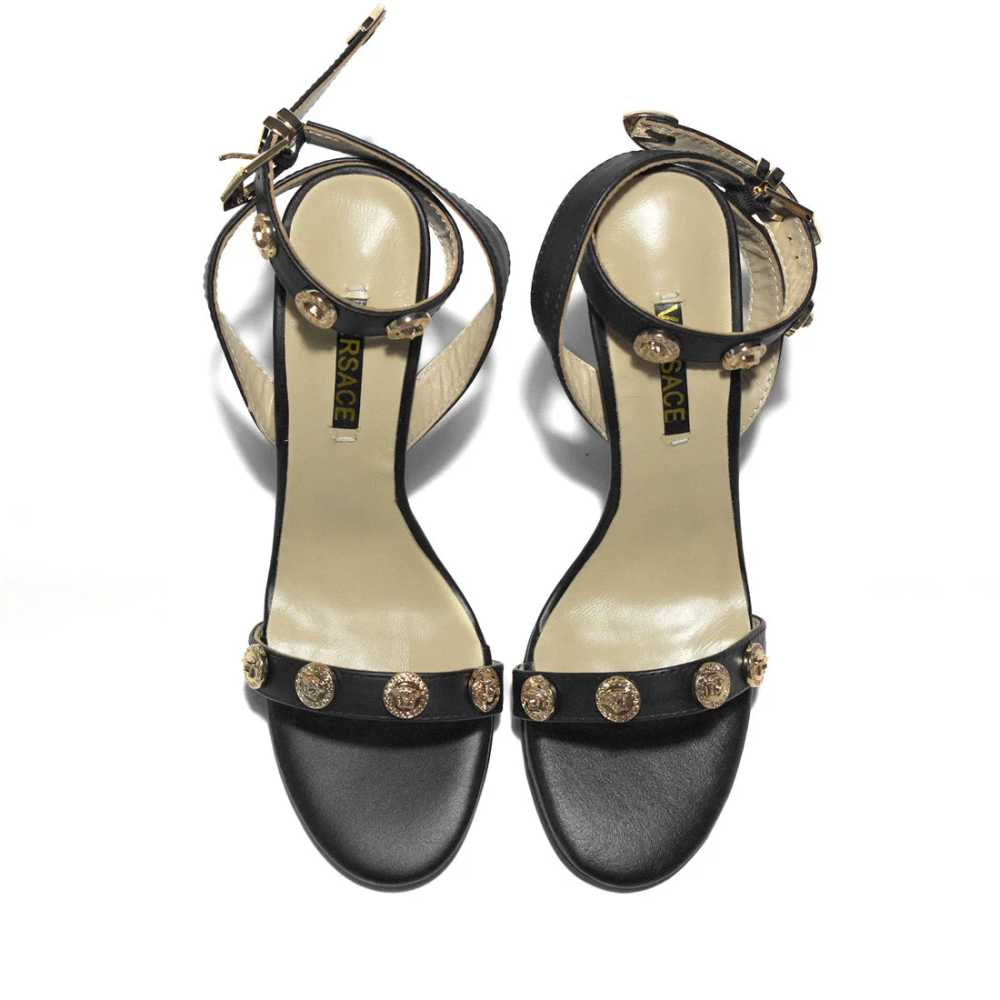 Versace Black Premium Quality Heels Sandals-thumb-5