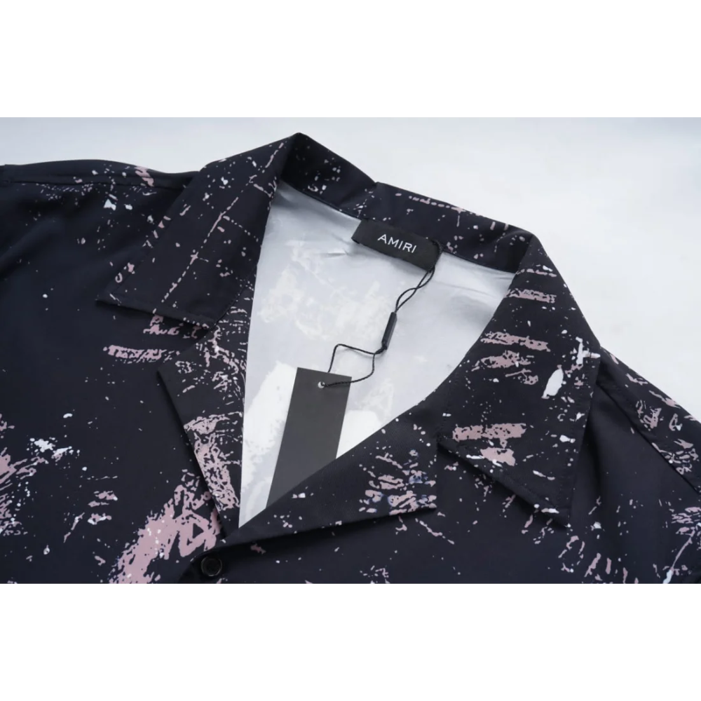 Amiri Black Premium Quality Half Sleeve Shirt-2