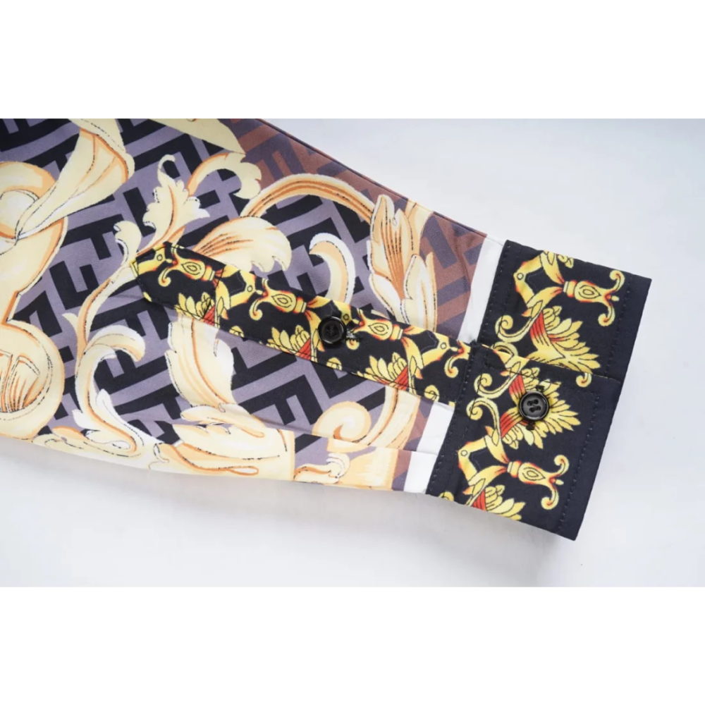 Versace Black & Gold Barocco Shirt-2