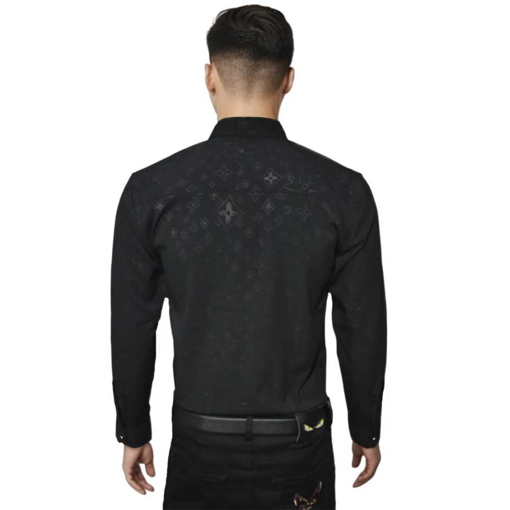 Louis Vuitton Black Premium Quality Men's Shirt-1
