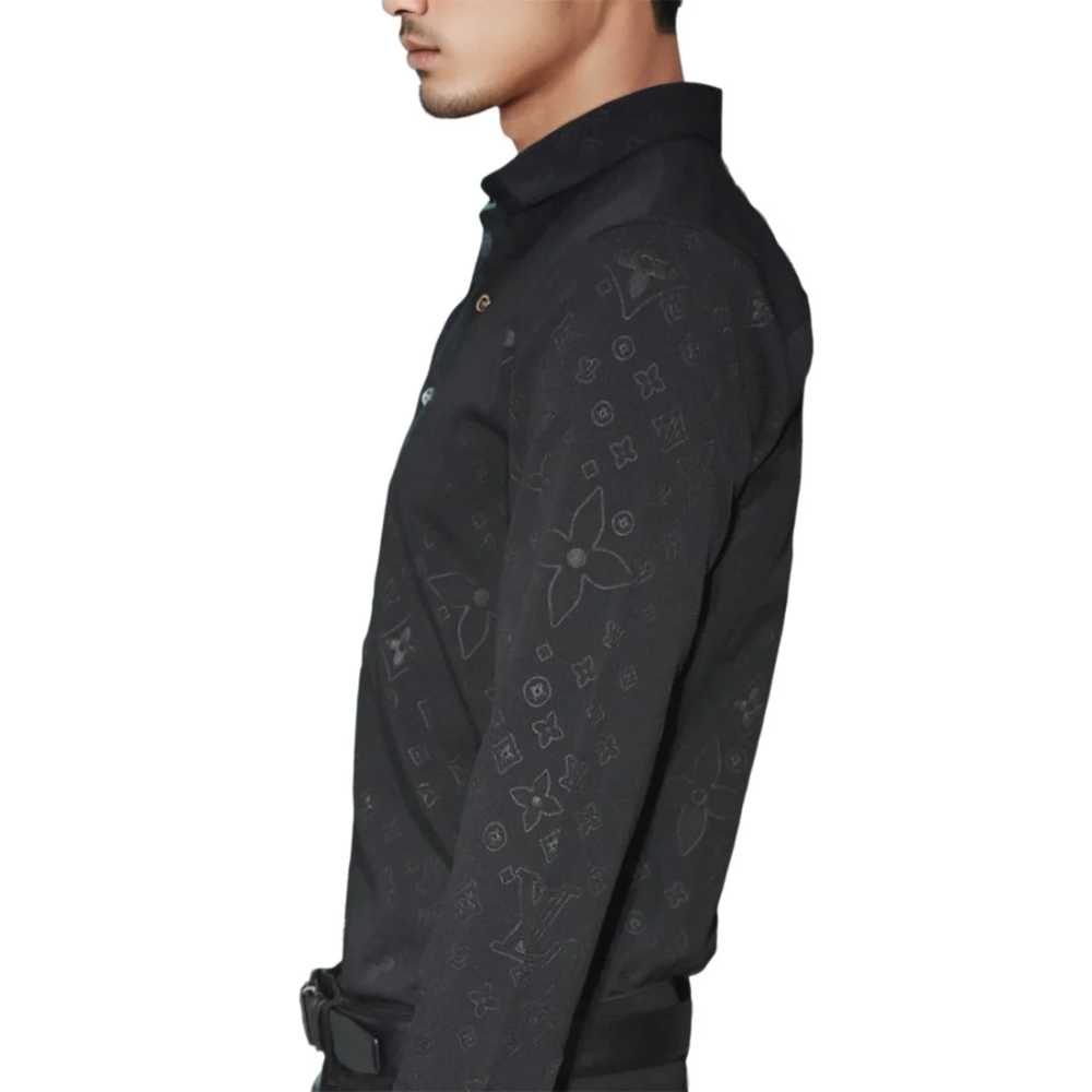 Louis Vuitton Black Premium Quality Men's Shirt-3