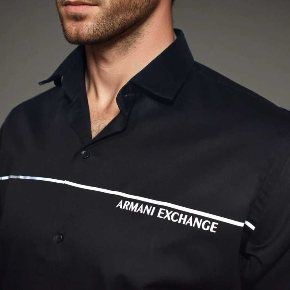 Armani Exchange Black Premium Quality Shirt-thumb-2