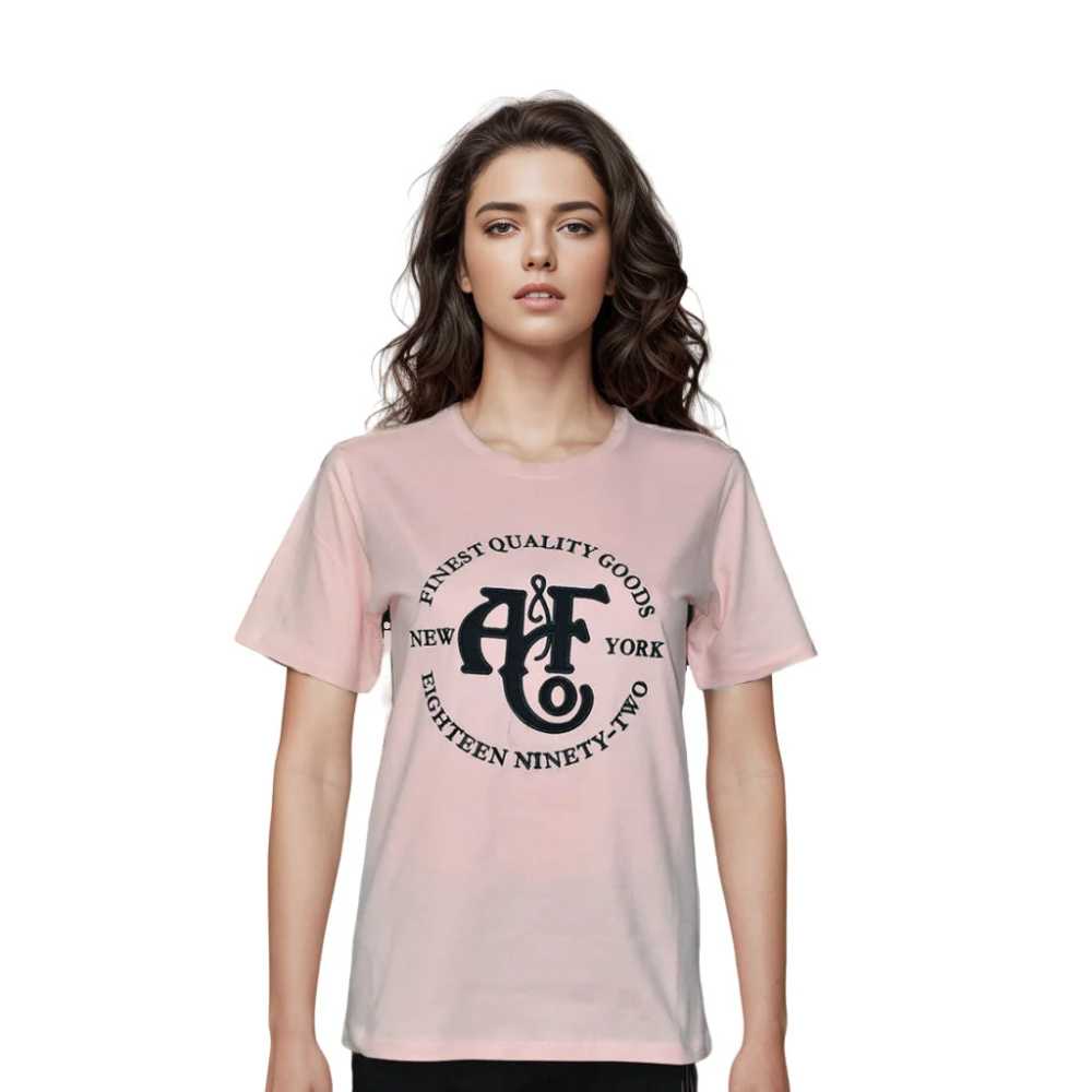 Abercrombie Pink Premium Quality Women T-shirt