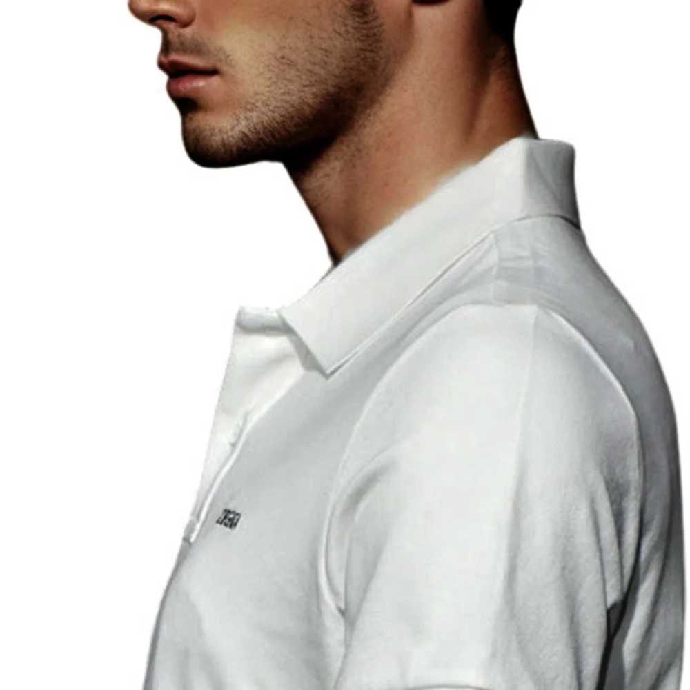Zegna White Premium Quality Short Sleeve T-shirt-3